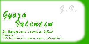 gyozo valentin business card