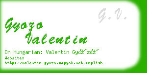 gyozo valentin business card